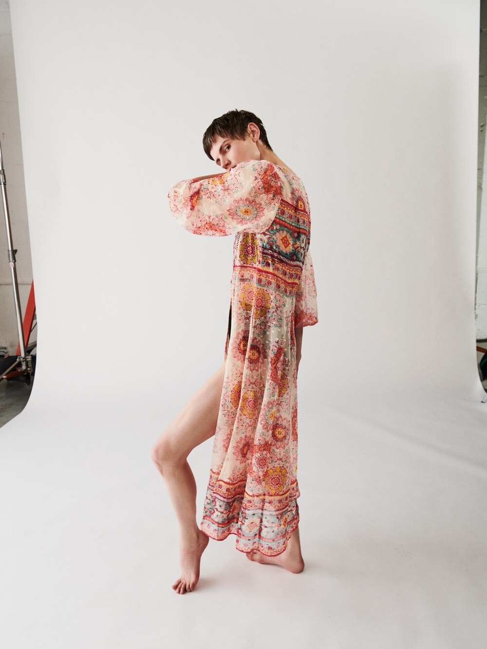 Zara Floral Paisley Kimono Top 7521/031